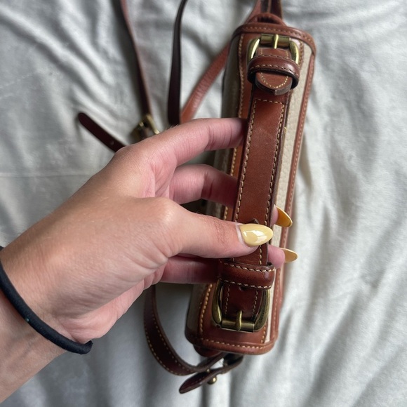 Vintage DOONEY & BOURKE Leather Handle Satchel Shoulder Bag Crossbody - Picture 8 of 15